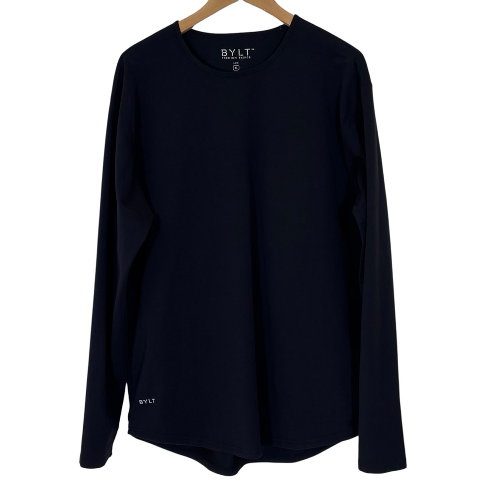 BYLT Lux Long Sleeve Tee Black Minimalist XL - Picture 2 of 8